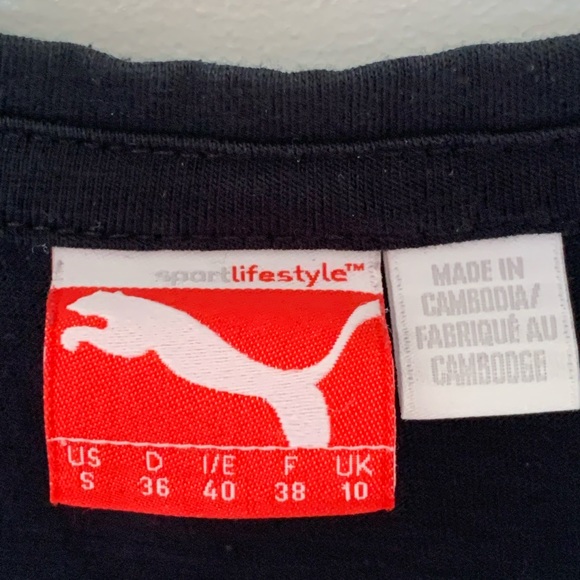 Puma t-shirt, black with logo - Picture 3 of 3